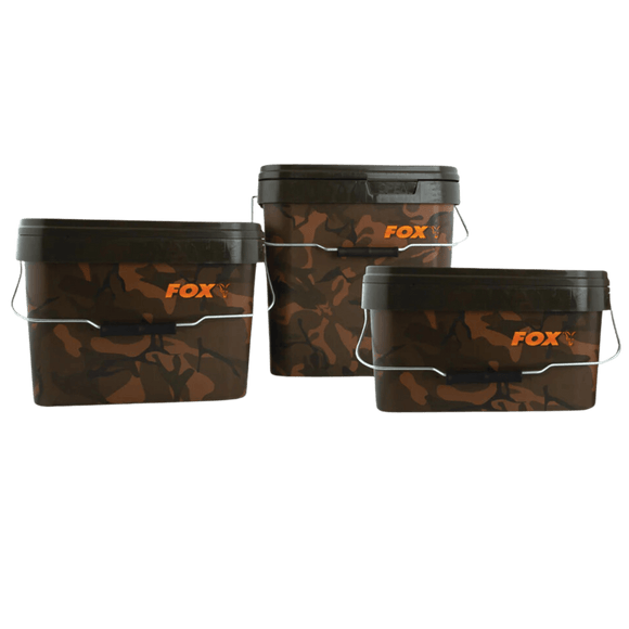 Fox Camo Square Bucket - Fish On Tackle Store