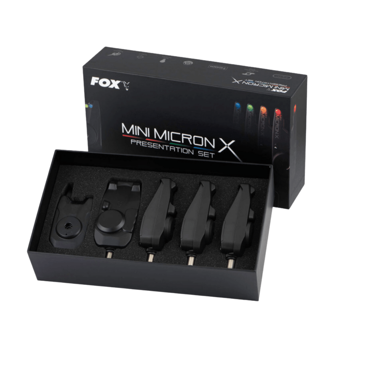 Fox Mini Micron X Set 4 Rod Set Alarms– Fish On Tackle Store