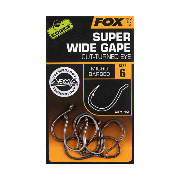 Fox Edges Super Wide Gape Outturned Hook - Fish On Tackle Store