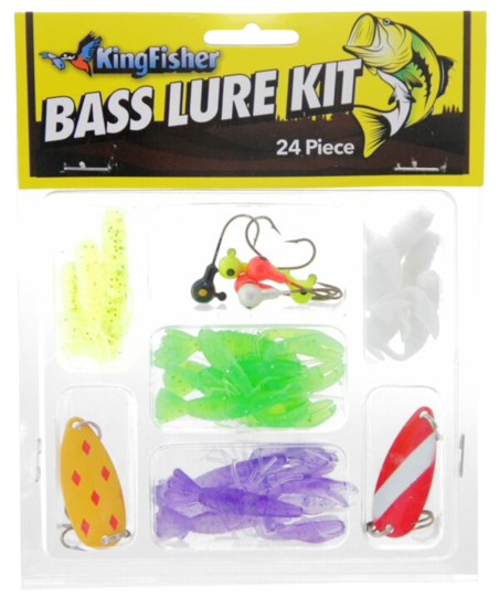 Kingfisher Bass Lure Kit 24 Piece - Fish On Tackle Store