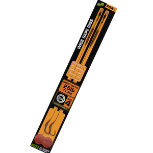 Fox Edges Wide Gape S4 - 25lb Camotex Semi Stiff x 2 Rig