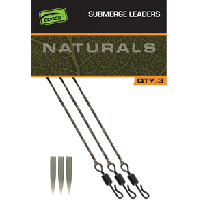 Fox Submerged Naturals Leaders 40LB X 3