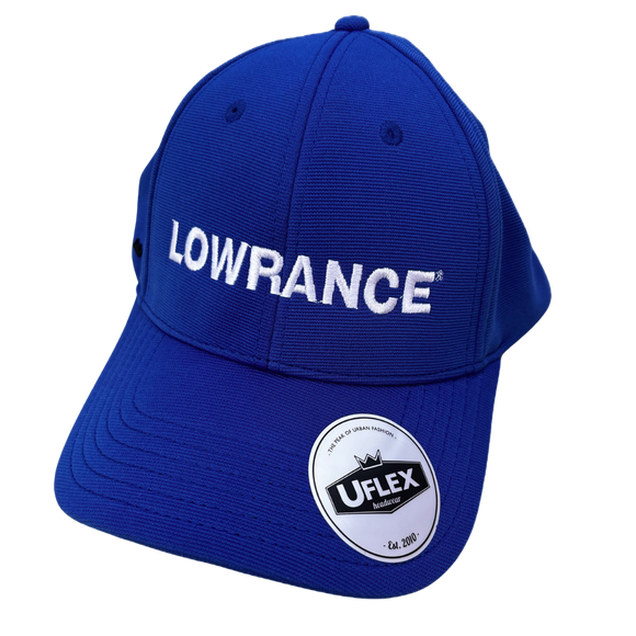 Lowrance Royal Blue Fitted Cap Fish On Tackle Store