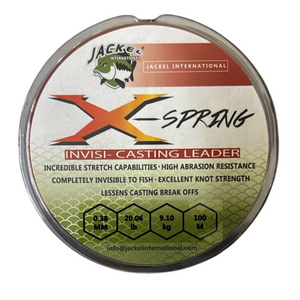 Jackel X-Spring Invisi Casting Leader 100m Red