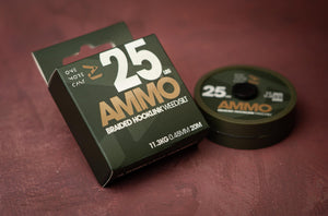 OMC Ammo Camo Braided Hooklink Weed/Silt  25lb - Fish On Tackle Store
