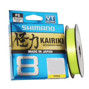 Shimano Kairiki 8 Yellow 300m 30lbs Braid - Fish On Tackle Store