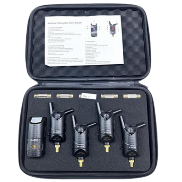 Kaida FA01-1 4+1 Set Alarm With Receiver - Fish On Tackle Store