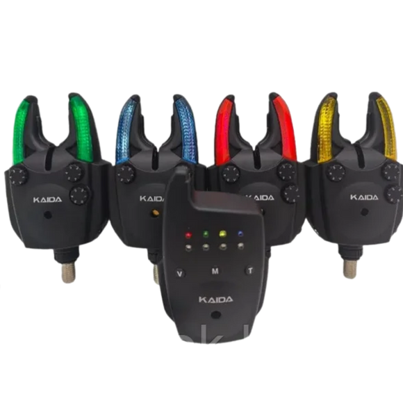 Kaida CAN5 4+1 Set Alarm With Receiver - Fish On Tackle Store